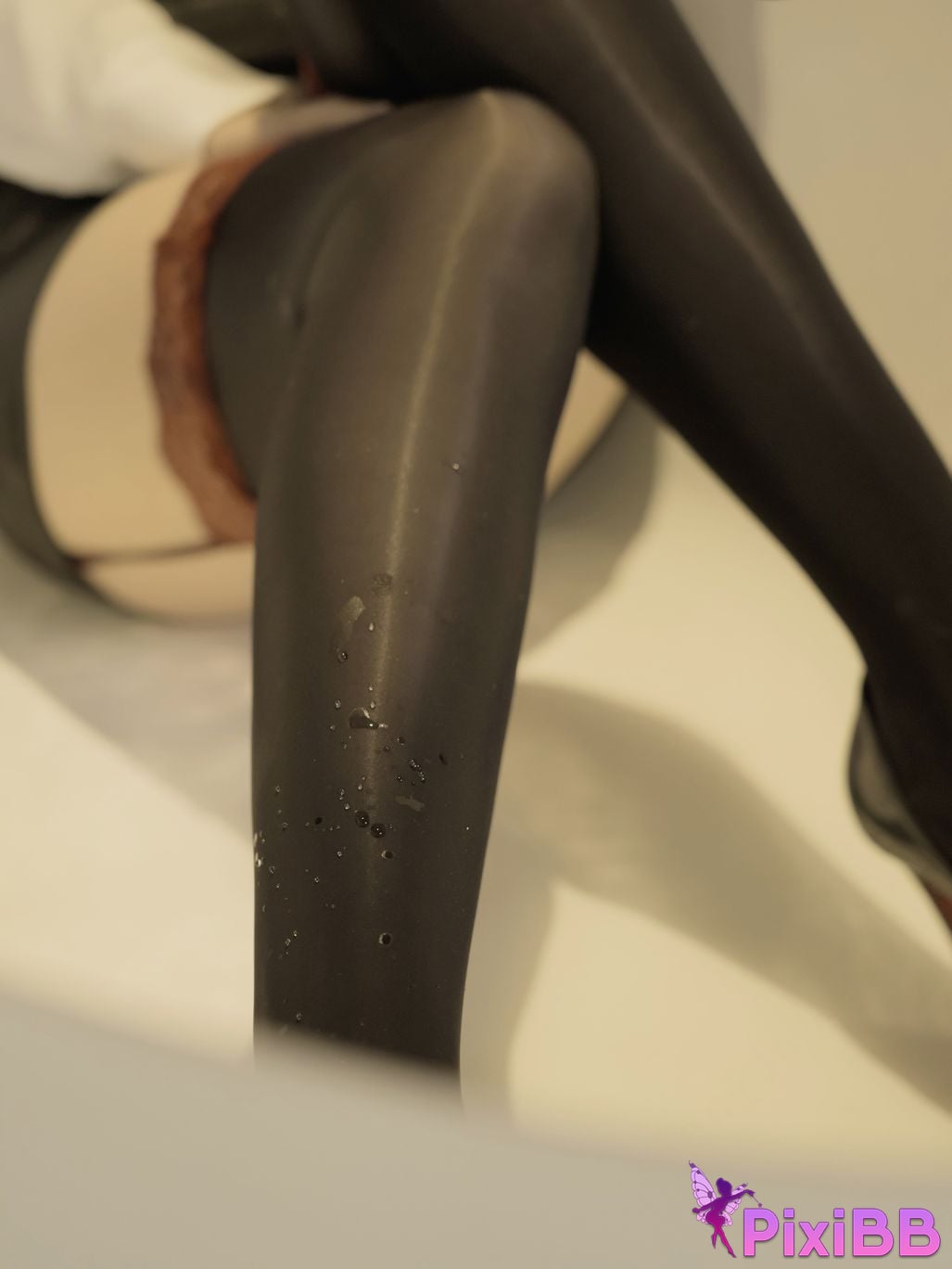 XR Uncensored Yaxuan ELVA R18 Xiuren.com Model Interaction with Black Silk Sister PixiBB.COM 038