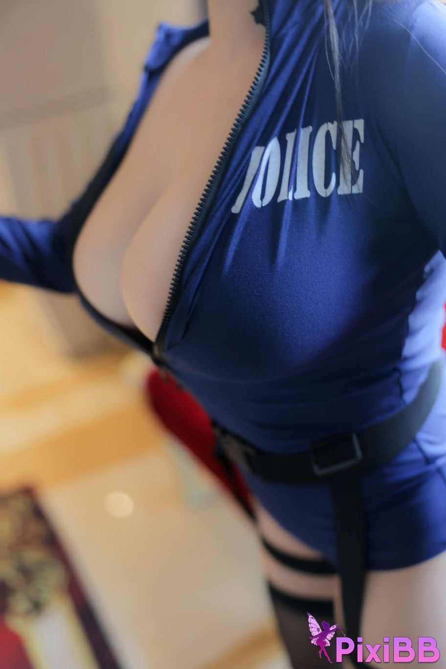 XR Uncensored Nanazi R18 Xiuren.com model Big breasted female policewoman PixiBB.COM 069