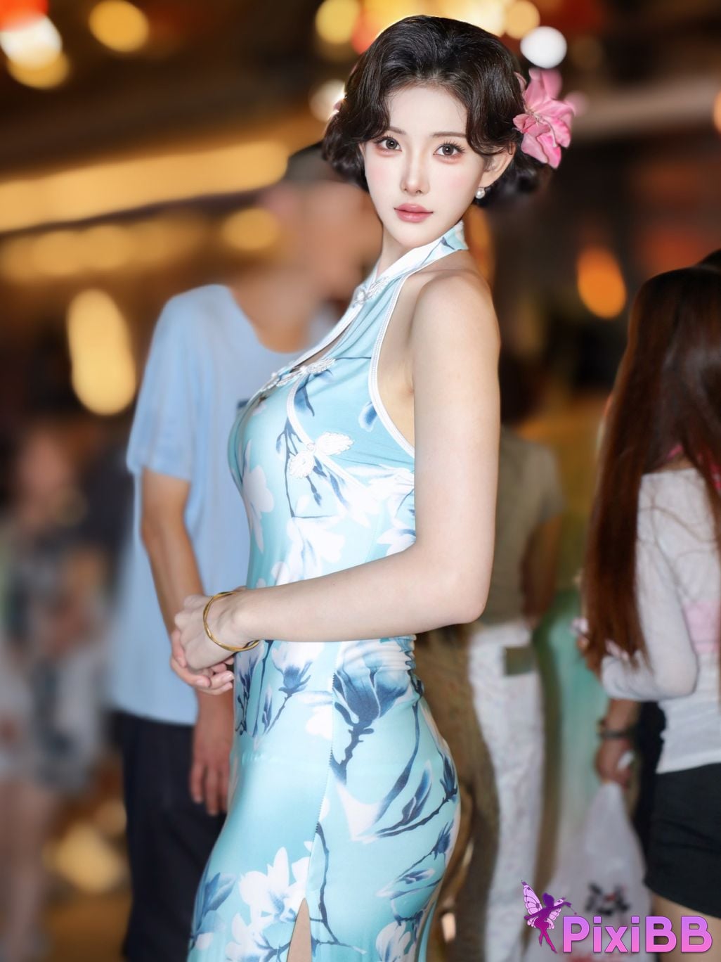 XR Uncensored Li Shuanger R18 Xiuren.com model Sexy cheongsam shredded meat PixiBB.COM 002