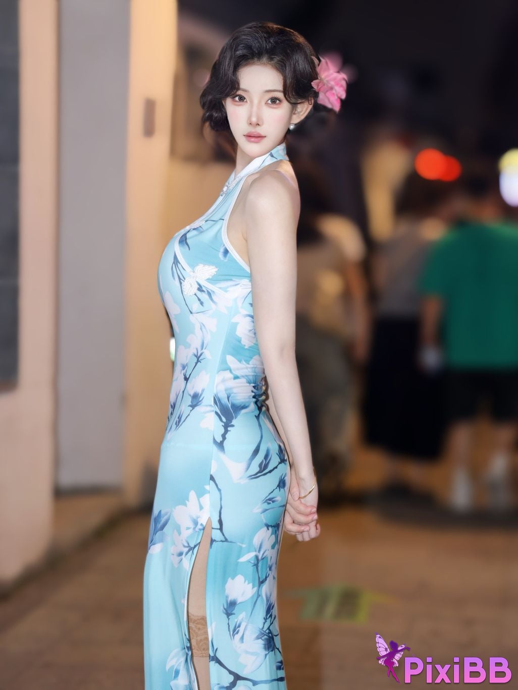 XR Uncensored Li Shuanger R18 Xiuren.com model Sexy cheongsam shredded meat PixiBB.COM 012