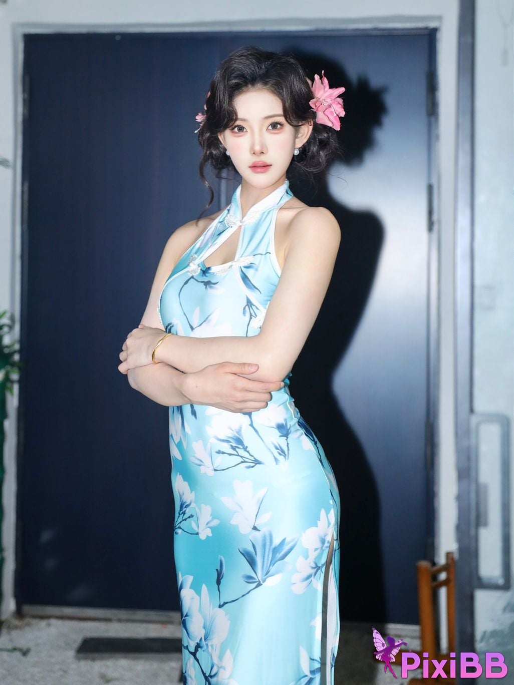 XR Uncensored Li Shuanger R18 Xiuren.com model Sexy cheongsam shredded meat PixiBB.COM 014