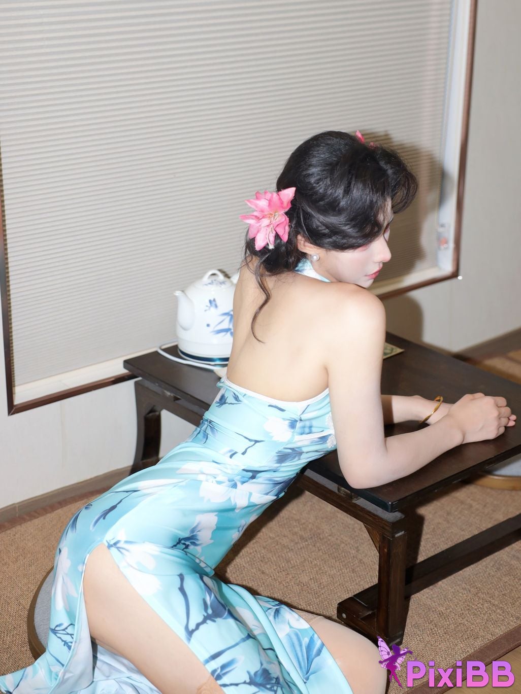 XR Uncensored Li Shuanger R18 Xiuren.com model Sexy cheongsam shredded meat PixiBB.COM 028