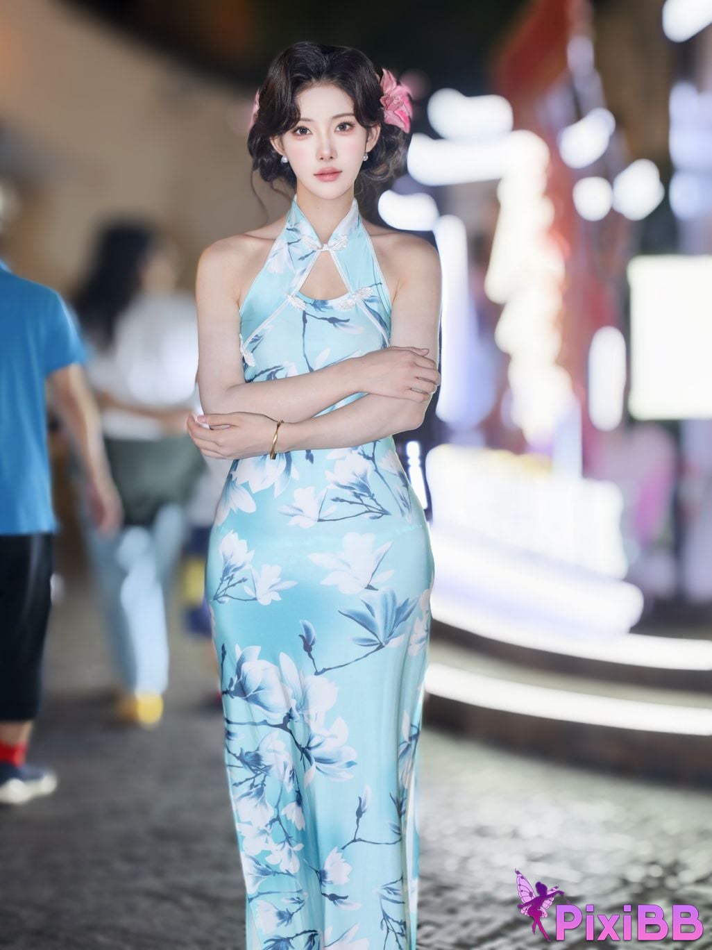 XR Uncensored Li Shuanger R18 Xiuren.com model Sexy cheongsam shredded meat PixiBB.COM 034