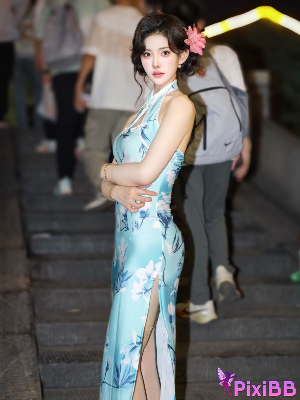 XR Uncensored Li Shuanger R18 Xiuren.com model Sexy cheongsam shredded meat PixiBB.COM 056