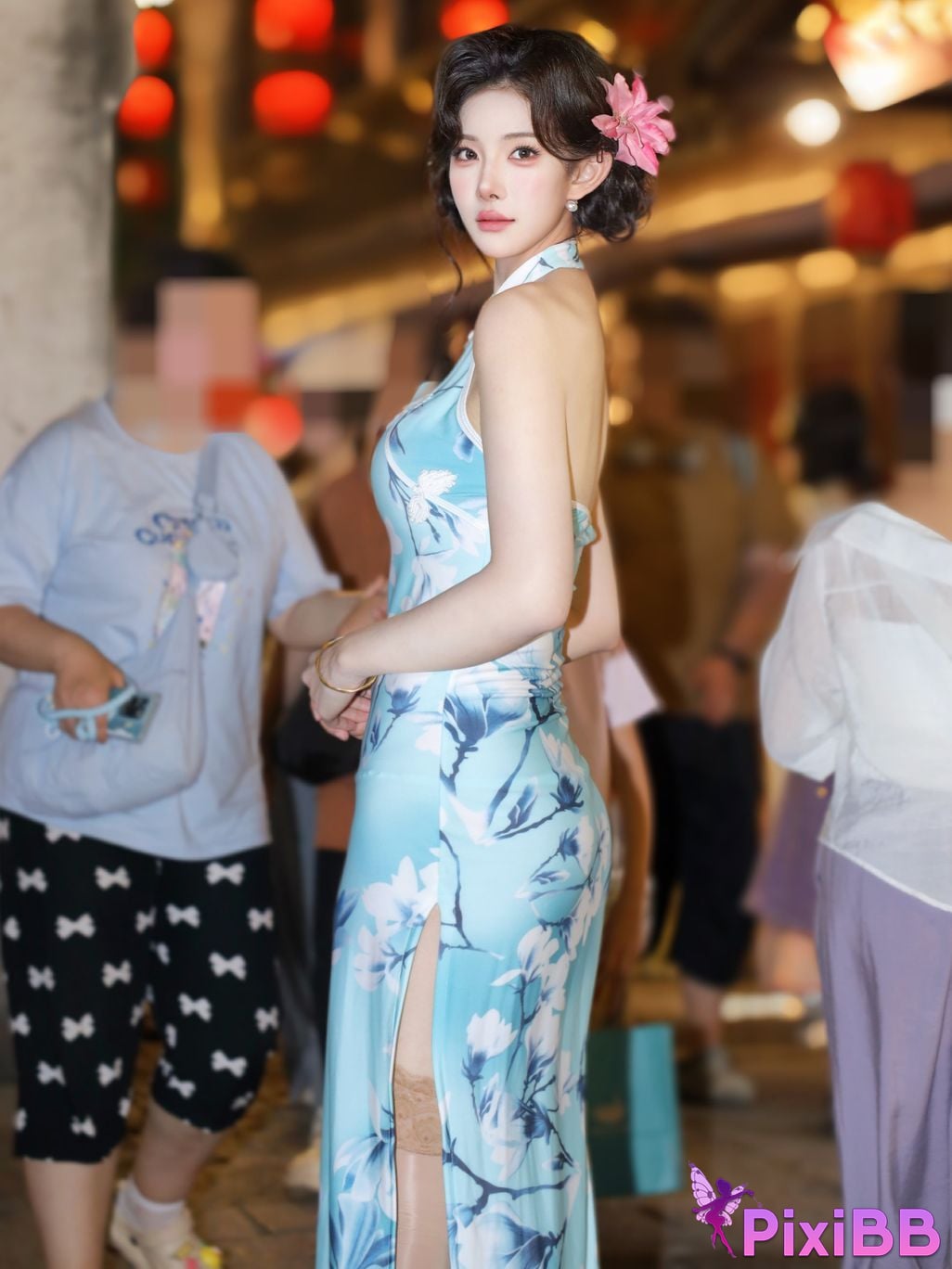 XR Uncensored Li Shuanger R18 Xiuren.com model Sexy cheongsam shredded meat PixiBB.COM 076