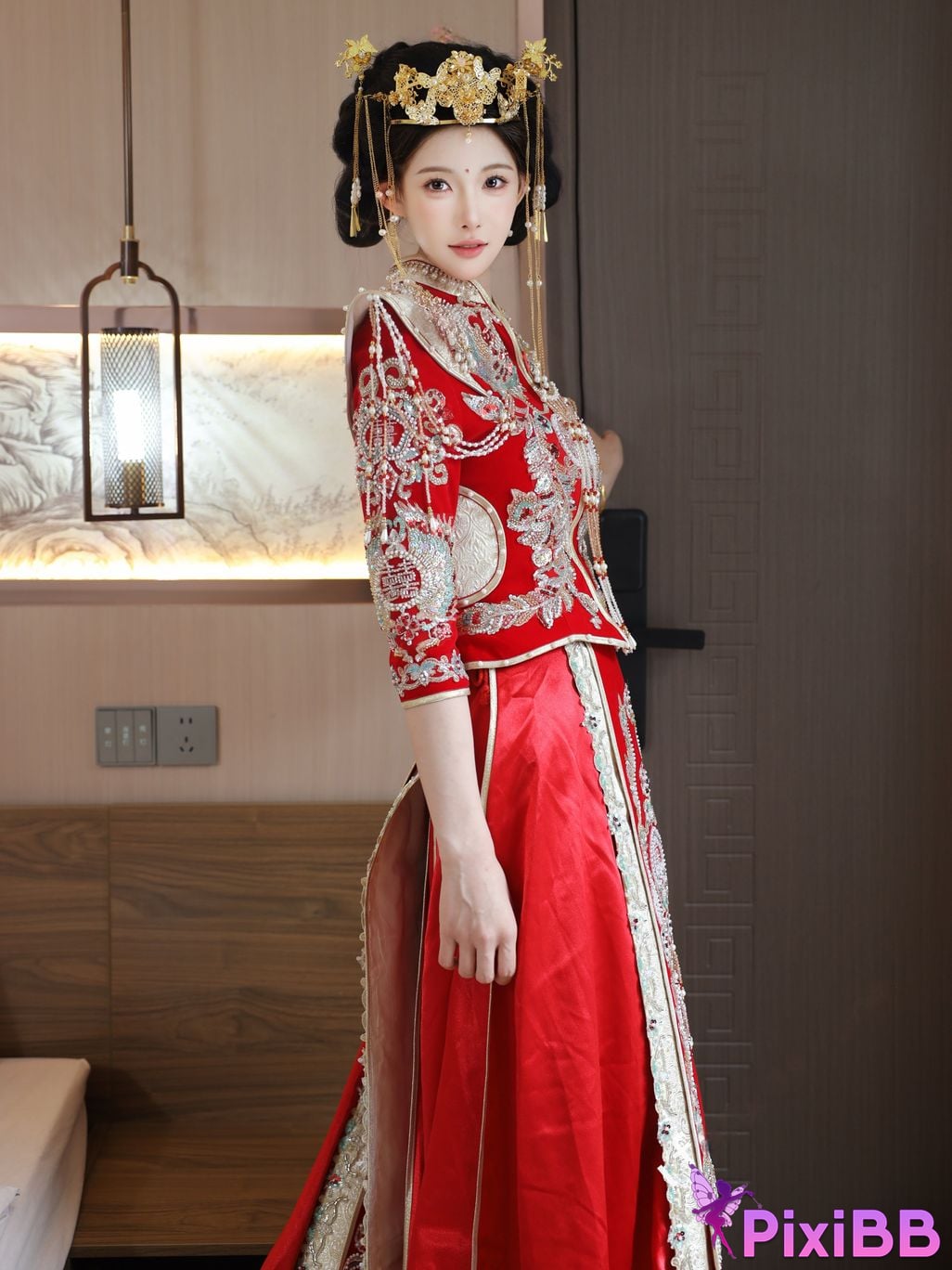 XR Uncensored Li Shuanger R18 Xiuren.com model Xiuhe suit PixiBB.COM 002