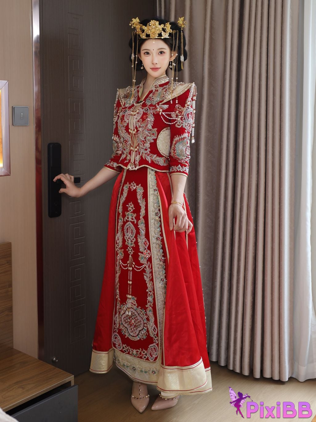 XR Uncensored Li Shuanger R18 Xiuren.com model Xiuhe suit PixiBB.COM 004