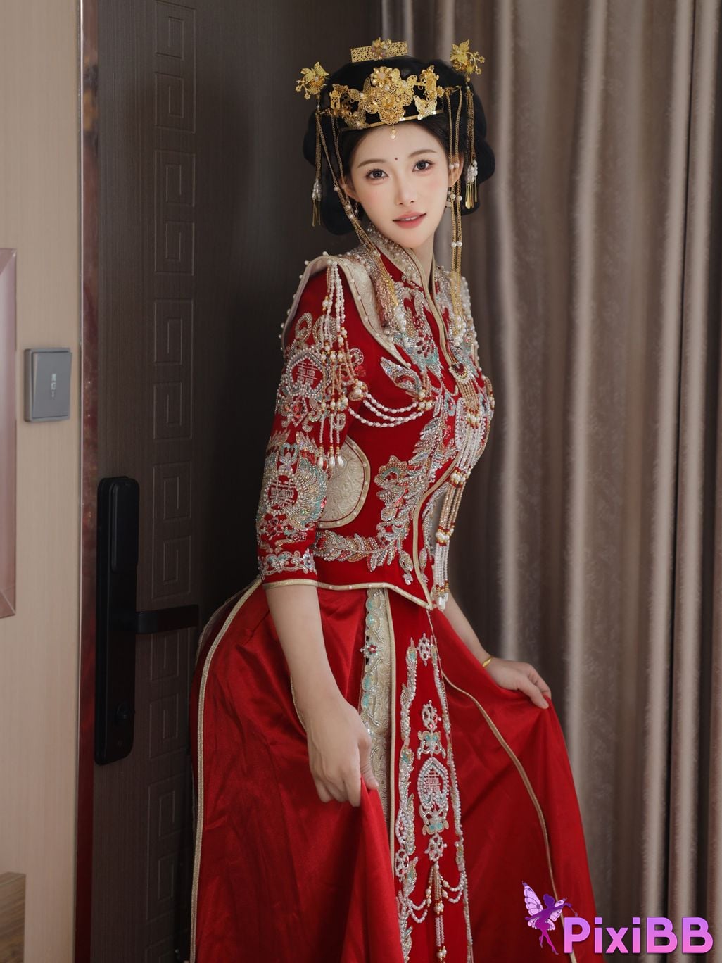 XR Uncensored Li Shuanger R18 Xiuren.com model Xiuhe suit PixiBB.COM 005