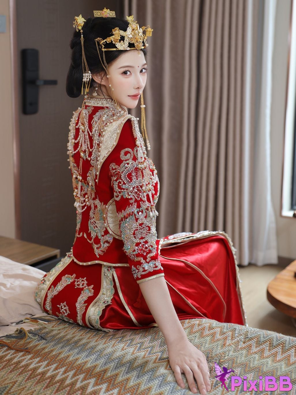 XR Uncensored Li Shuanger R18 Xiuren.com model Xiuhe suit PixiBB.COM 006