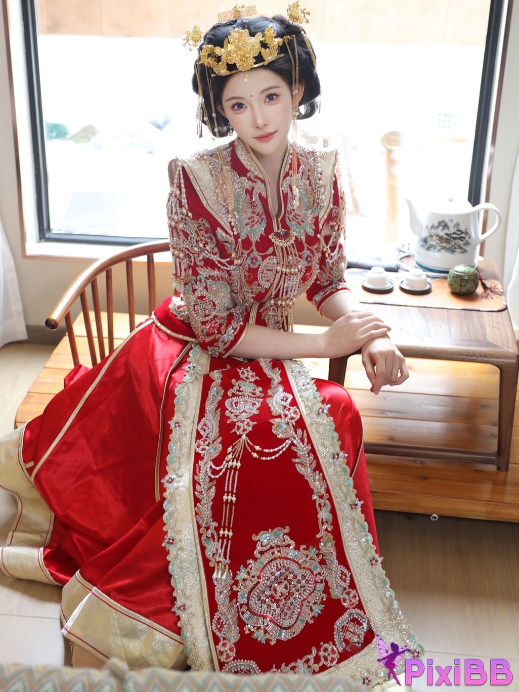 XR Uncensored Li Shuanger R18 Xiuren.com model Xiuhe suit PixiBB.COM 007