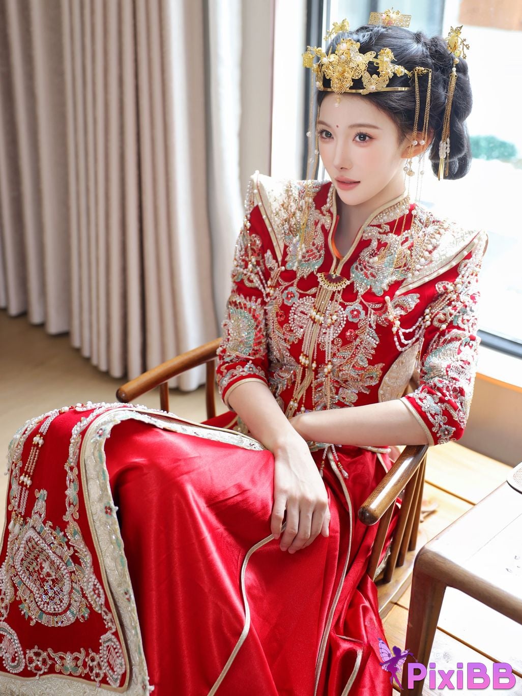 XR Uncensored Li Shuanger R18 Xiuren.com model Xiuhe suit PixiBB.COM 008