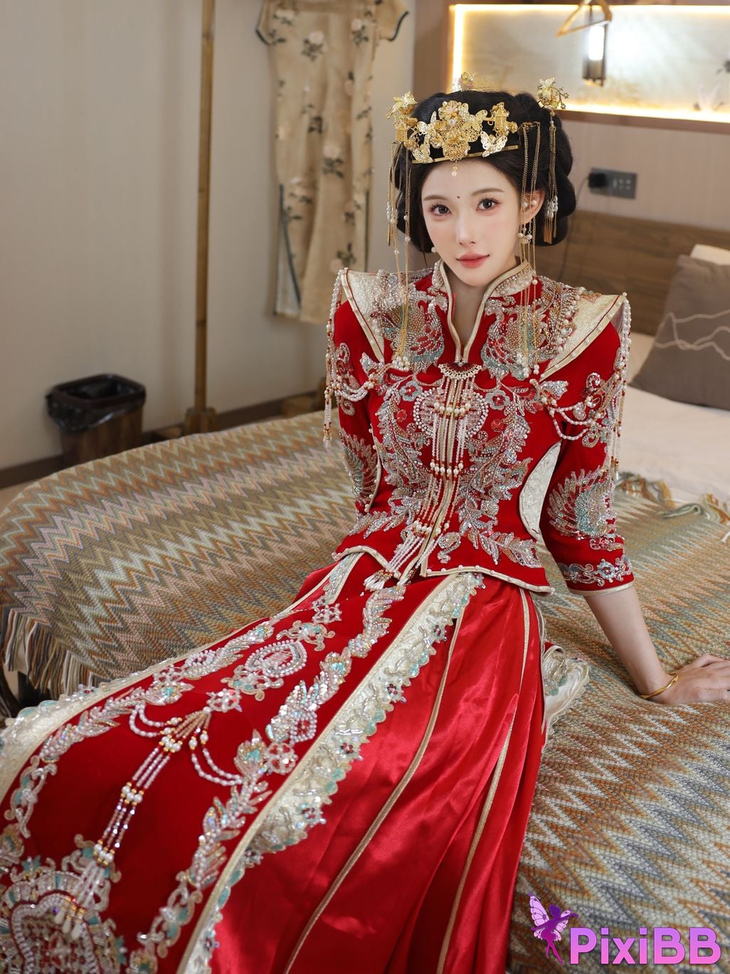 XR Uncensored Li Shuanger R18 Xiuren.com model Xiuhe suit PixiBB.COM 010