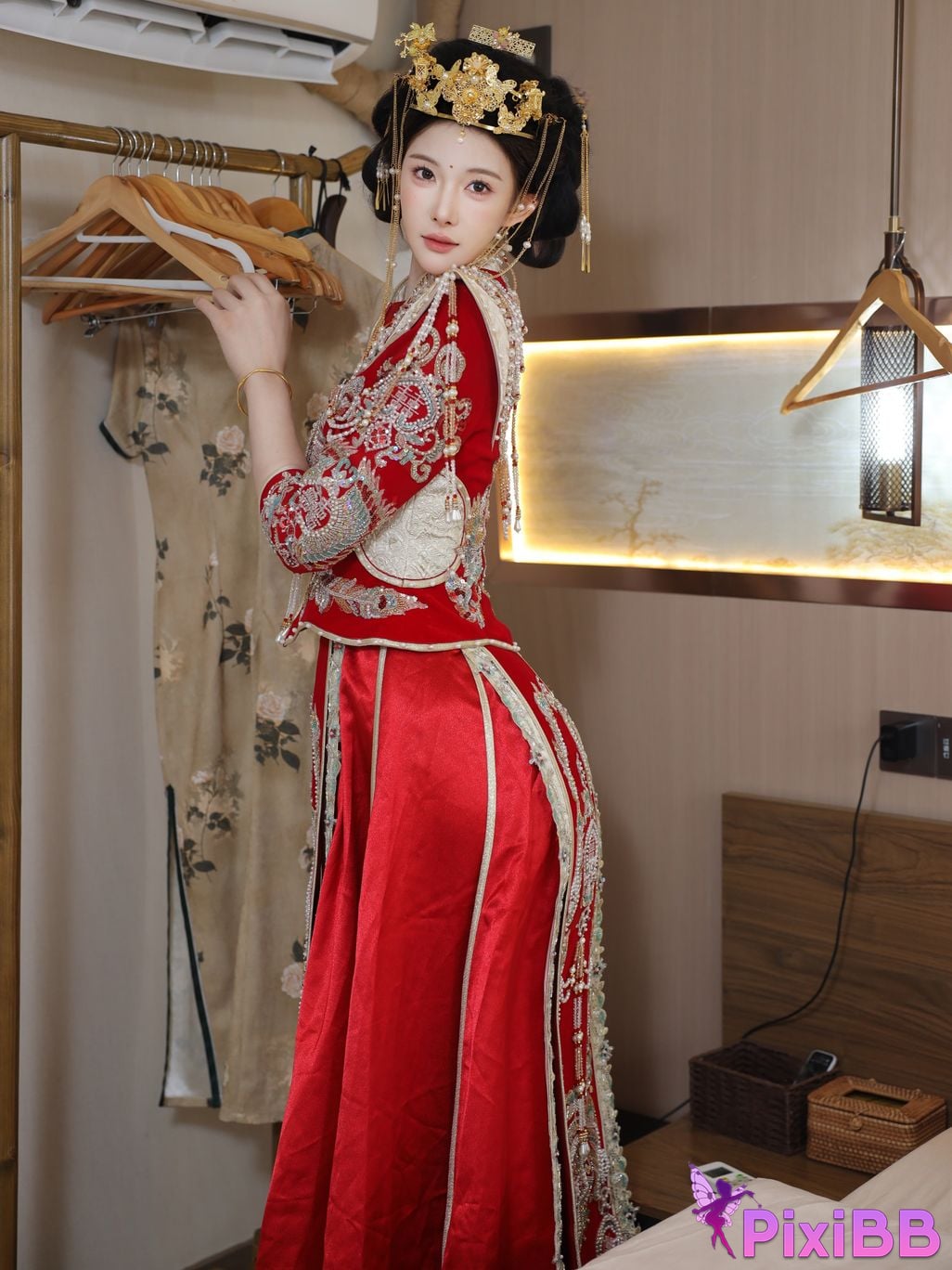 XR Uncensored Li Shuanger R18 Xiuren.com model Xiuhe suit PixiBB.COM 011