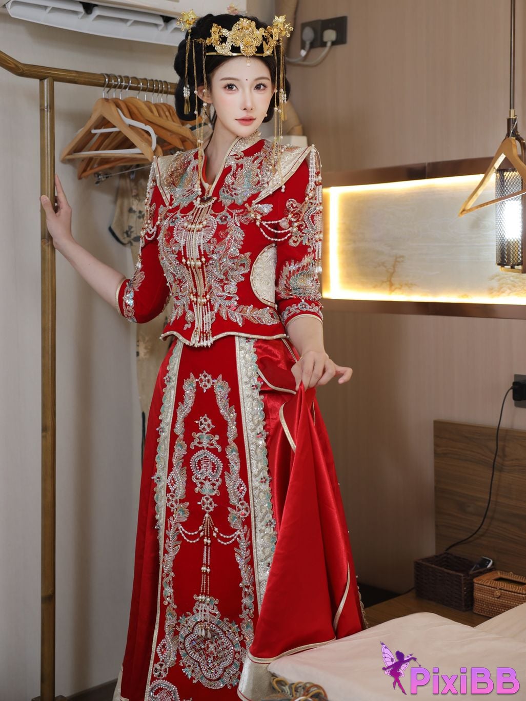 XR Uncensored Li Shuanger R18 Xiuren.com model Xiuhe suit PixiBB.COM 013