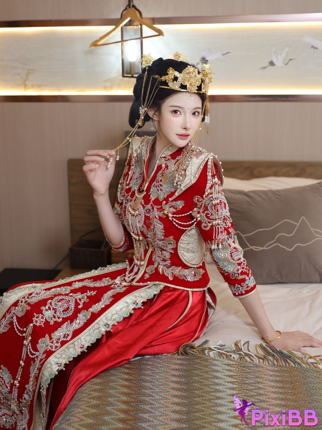 XR Uncensored Li Shuanger R18 Xiuren.com model Xiuhe suit PixiBB.COM 014