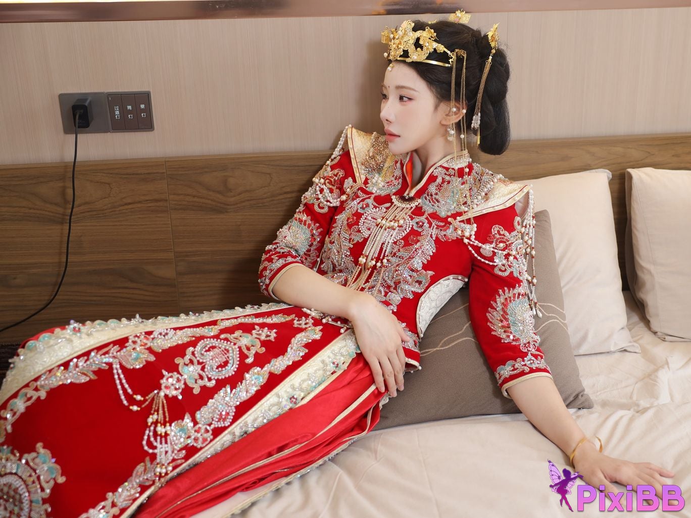 XR Uncensored Li Shuanger R18 Xiuren.com model Xiuhe suit PixiBB.COM 015