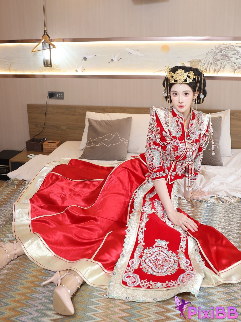 XR Uncensored Li Shuanger R18 Xiuren.com model Xiuhe suit PixiBB.COM 020