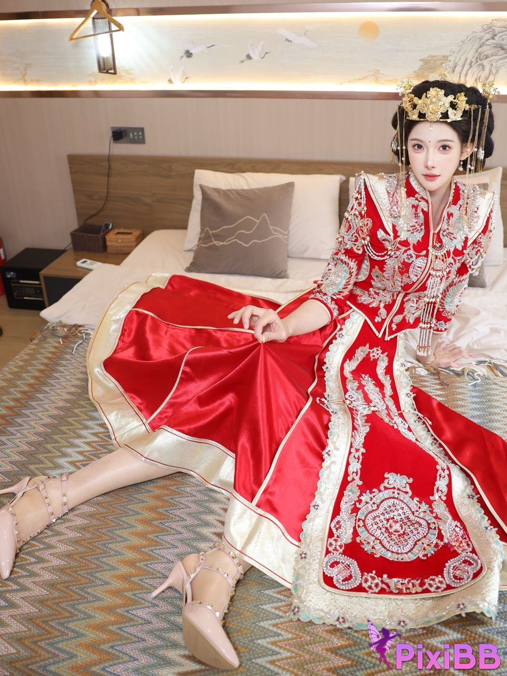 XR Uncensored Li Shuanger R18 Xiuren.com model Xiuhe suit PixiBB.COM 021