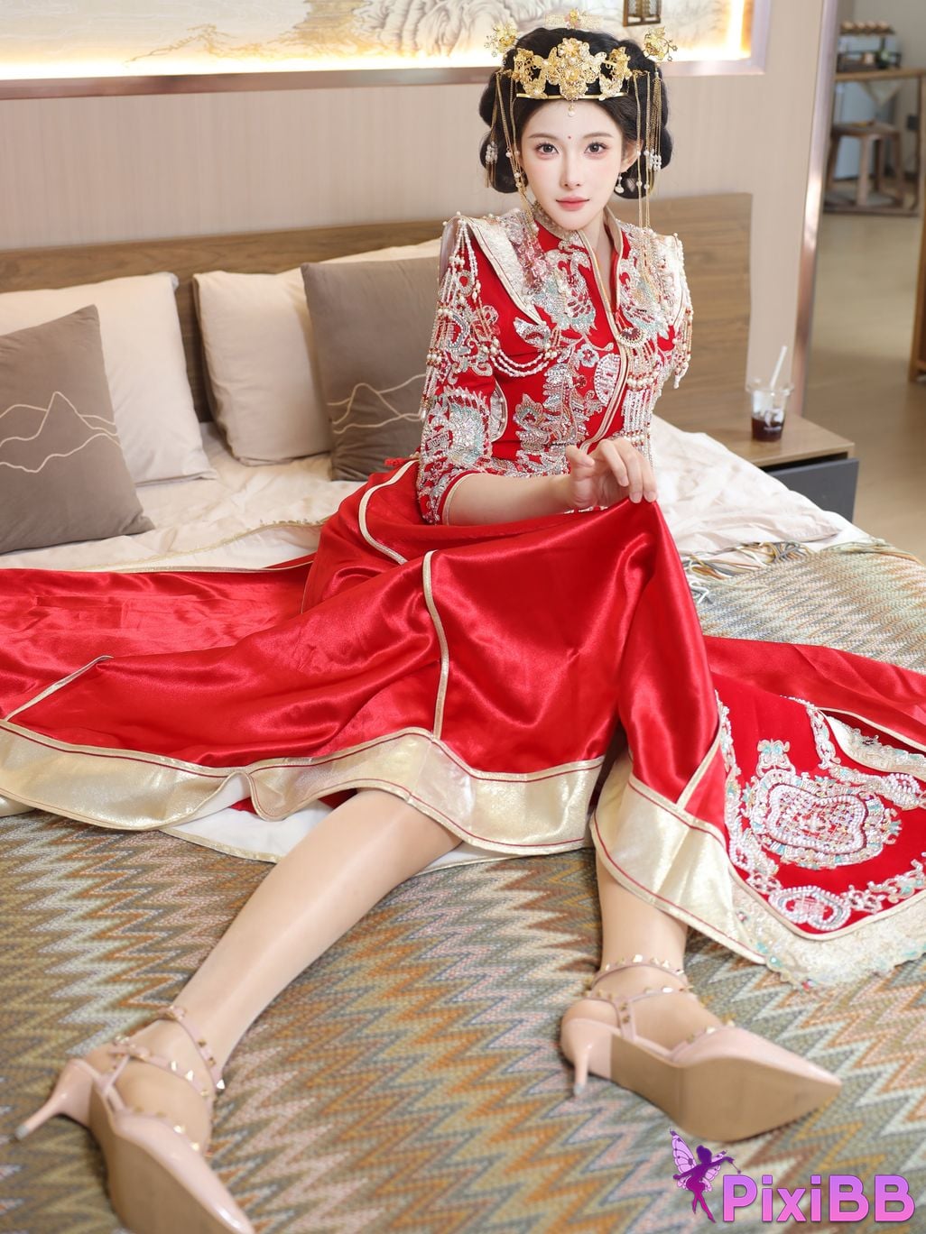 XR Uncensored Li Shuanger R18 Xiuren.com model Xiuhe suit PixiBB.COM 022