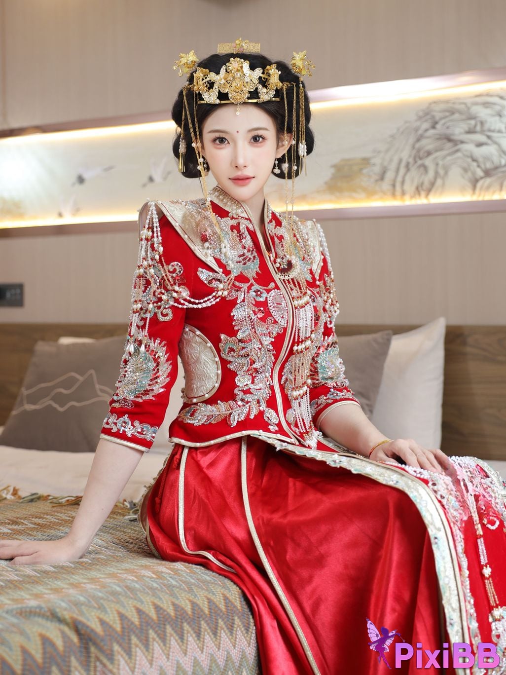 XR Uncensored Li Shuanger R18 Xiuren.com model Xiuhe suit PixiBB.COM 023