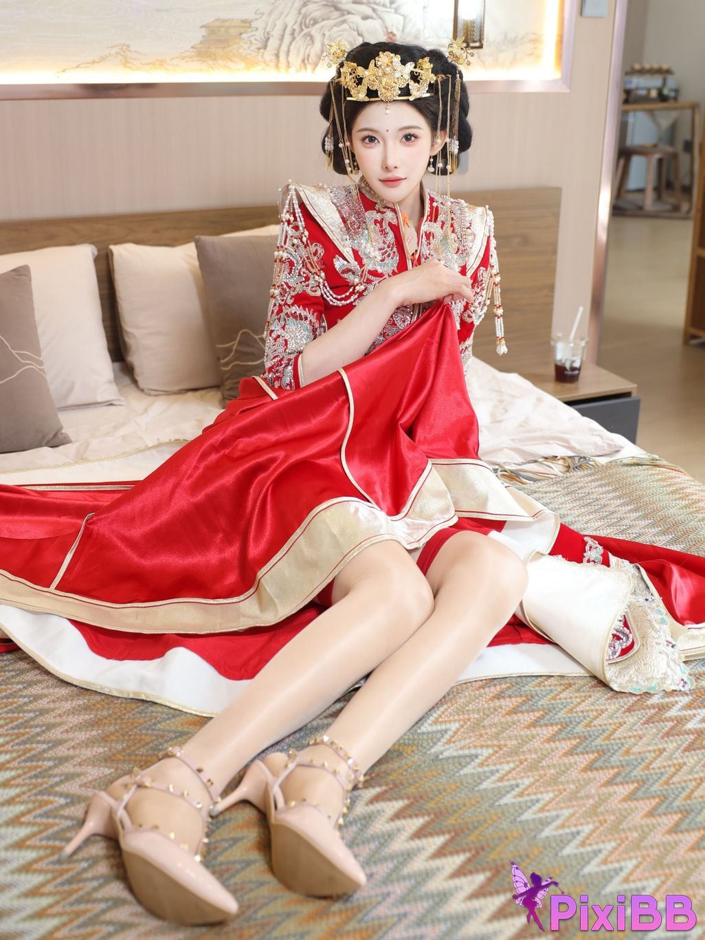 XR Uncensored Li Shuanger R18 Xiuren.com model Xiuhe suit PixiBB.COM 024