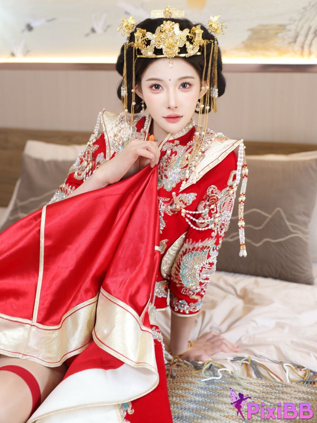 XR Uncensored Li Shuanger R18 Xiuren.com model Xiuhe suit PixiBB.COM 028