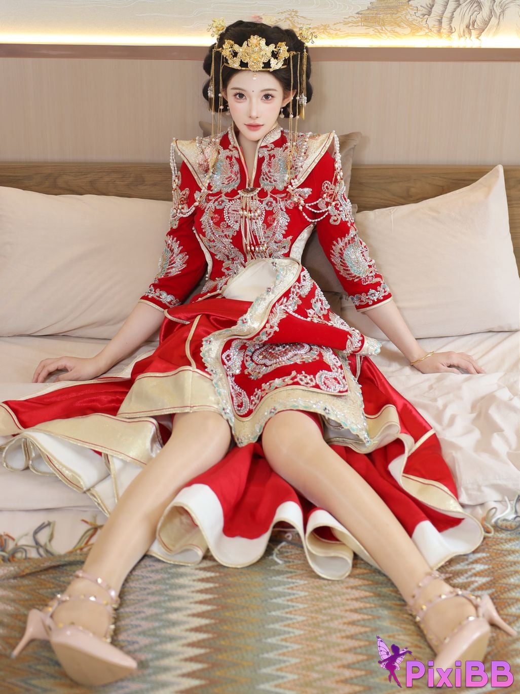 XR Uncensored Li Shuanger R18 Xiuren.com model Xiuhe suit PixiBB.COM 029