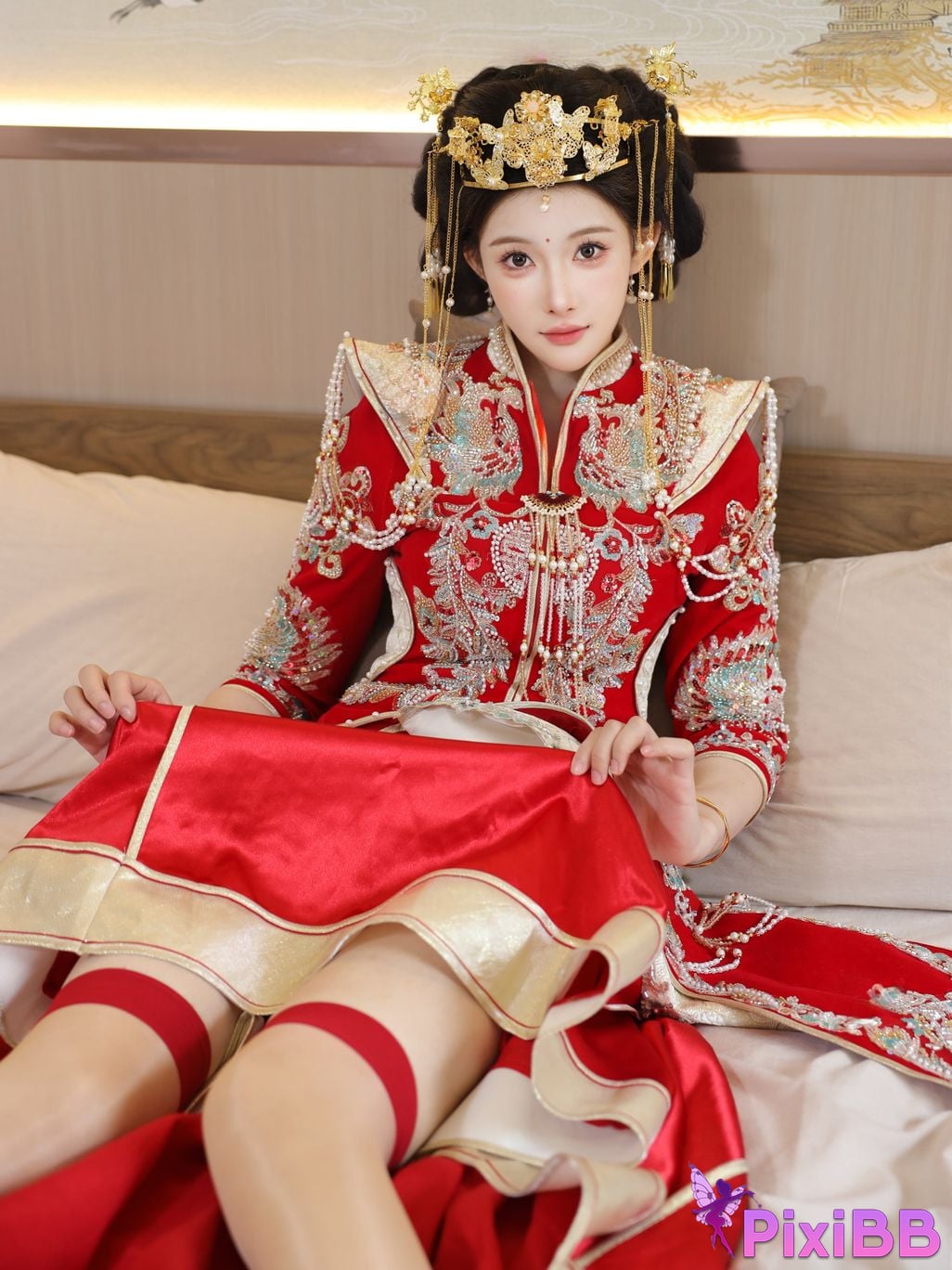 XR Uncensored Li Shuanger R18 Xiuren.com model Xiuhe suit PixiBB.COM 031