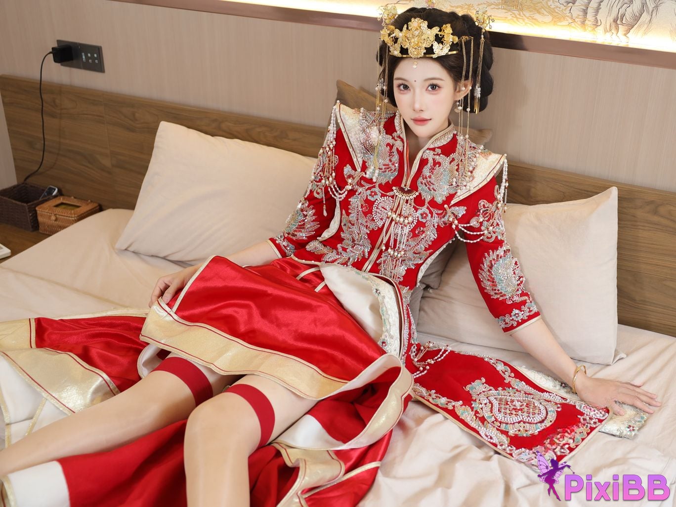 XR Uncensored Li Shuanger R18 Xiuren.com model Xiuhe suit PixiBB.COM 033