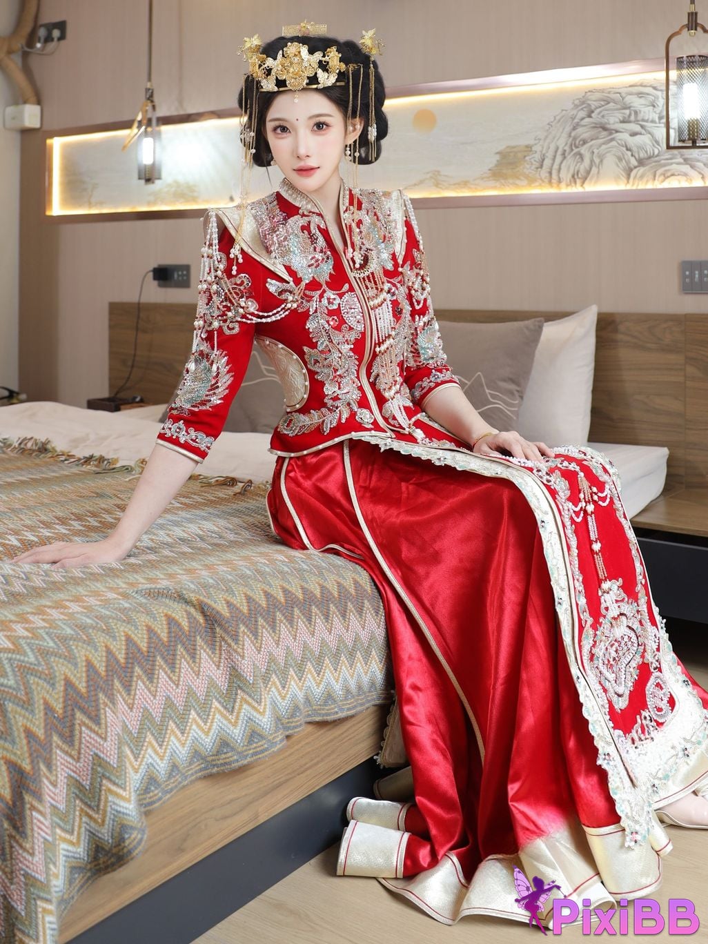 XR Uncensored Li Shuanger R18 Xiuren.com model Xiuhe suit PixiBB.COM 034