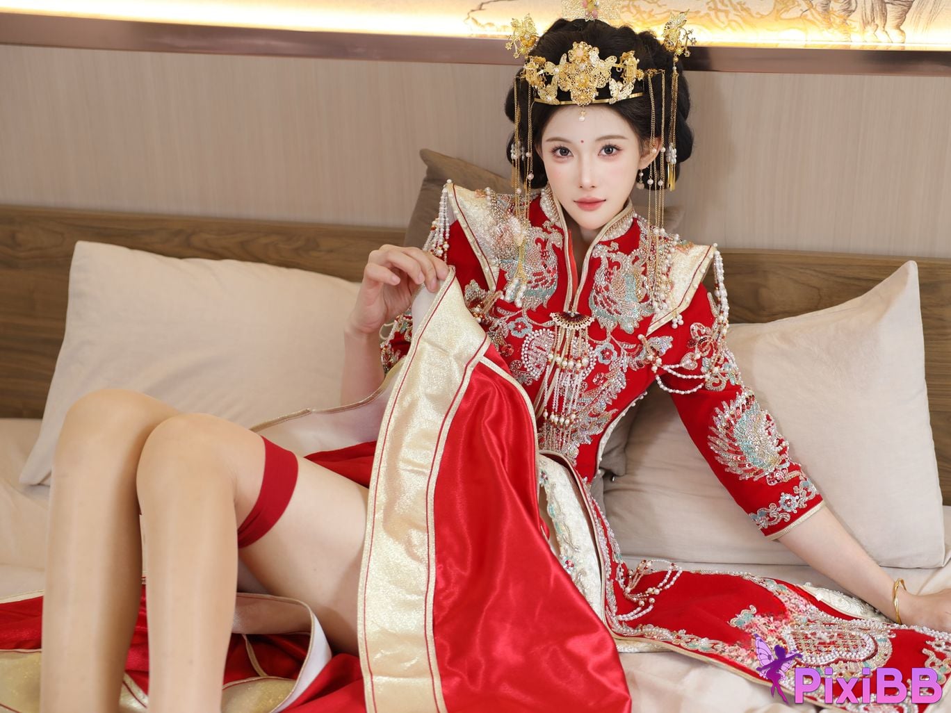 XR Uncensored Li Shuanger R18 Xiuren.com model Xiuhe suit PixiBB.COM 038