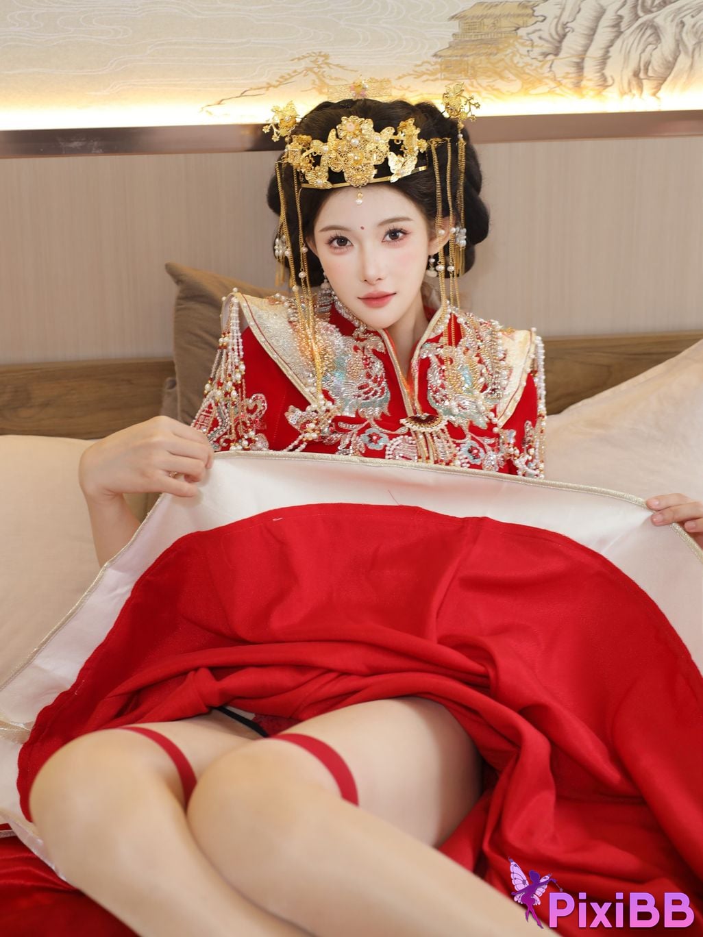 XR Uncensored Li Shuanger R18 Xiuren.com model Xiuhe suit PixiBB.COM 040