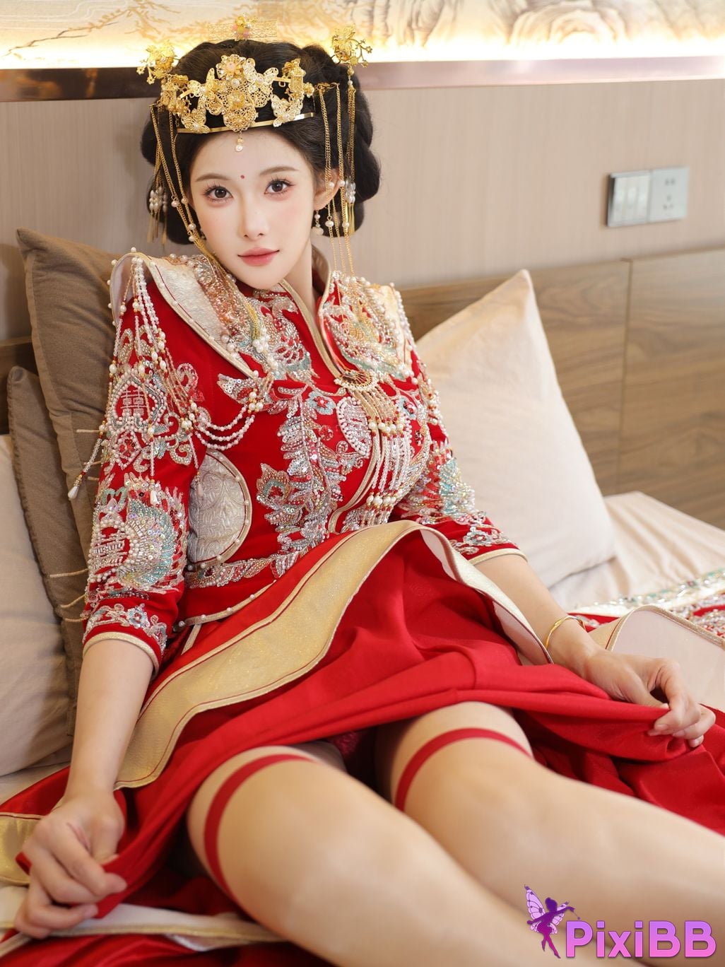 XR Uncensored Li Shuanger R18 Xiuren.com model Xiuhe suit PixiBB.COM 041