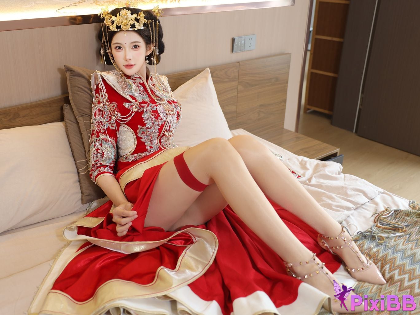 XR Uncensored Li Shuanger R18 Xiuren.com model Xiuhe suit PixiBB.COM 042