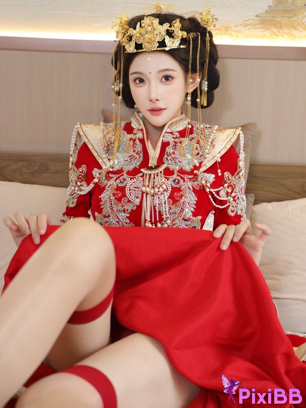 XR Uncensored Li Shuanger R18 Xiuren.com model Xiuhe suit PixiBB.COM 051