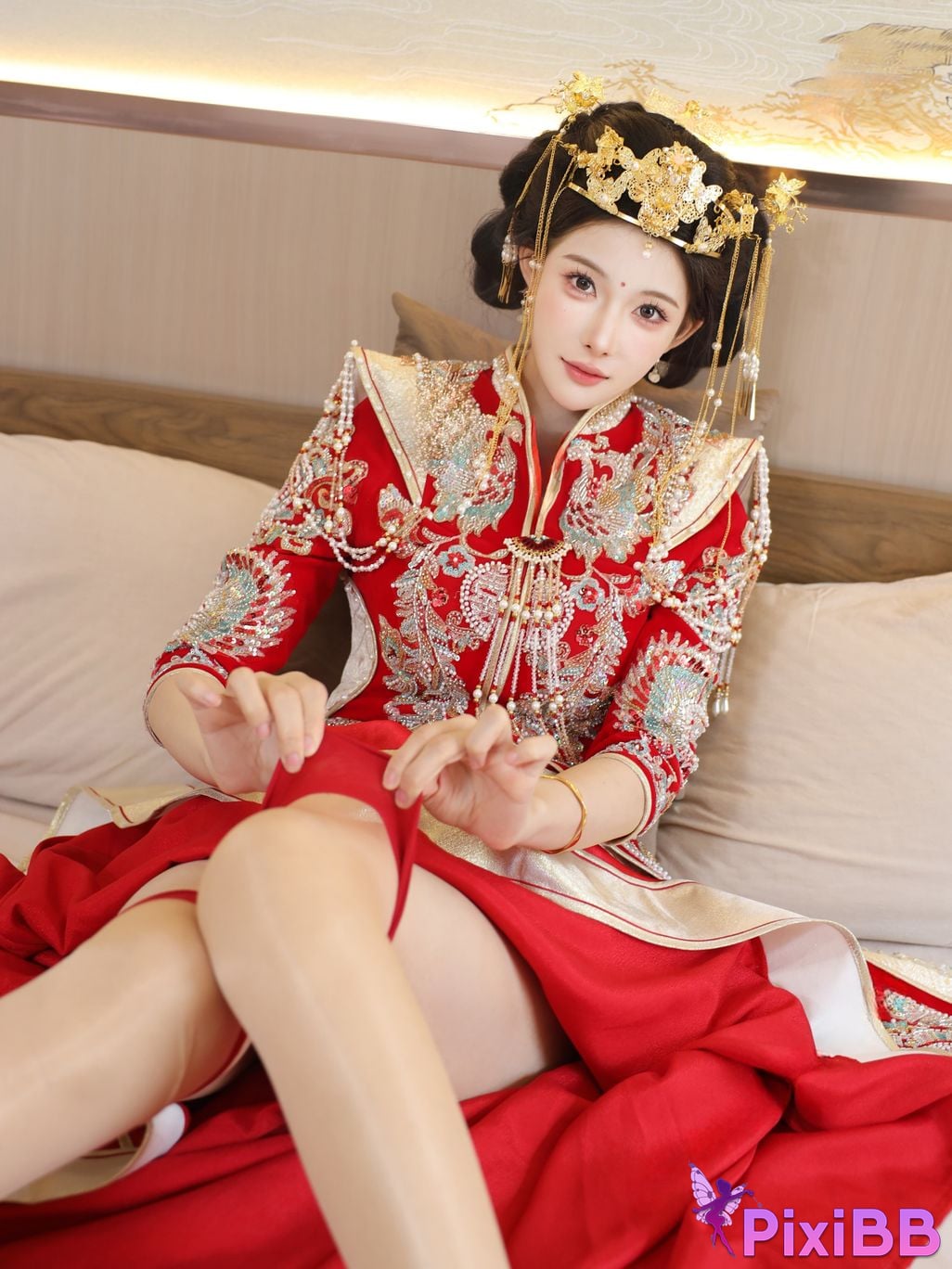 XR Uncensored Li Shuanger R18 Xiuren.com model Xiuhe suit PixiBB.COM 059