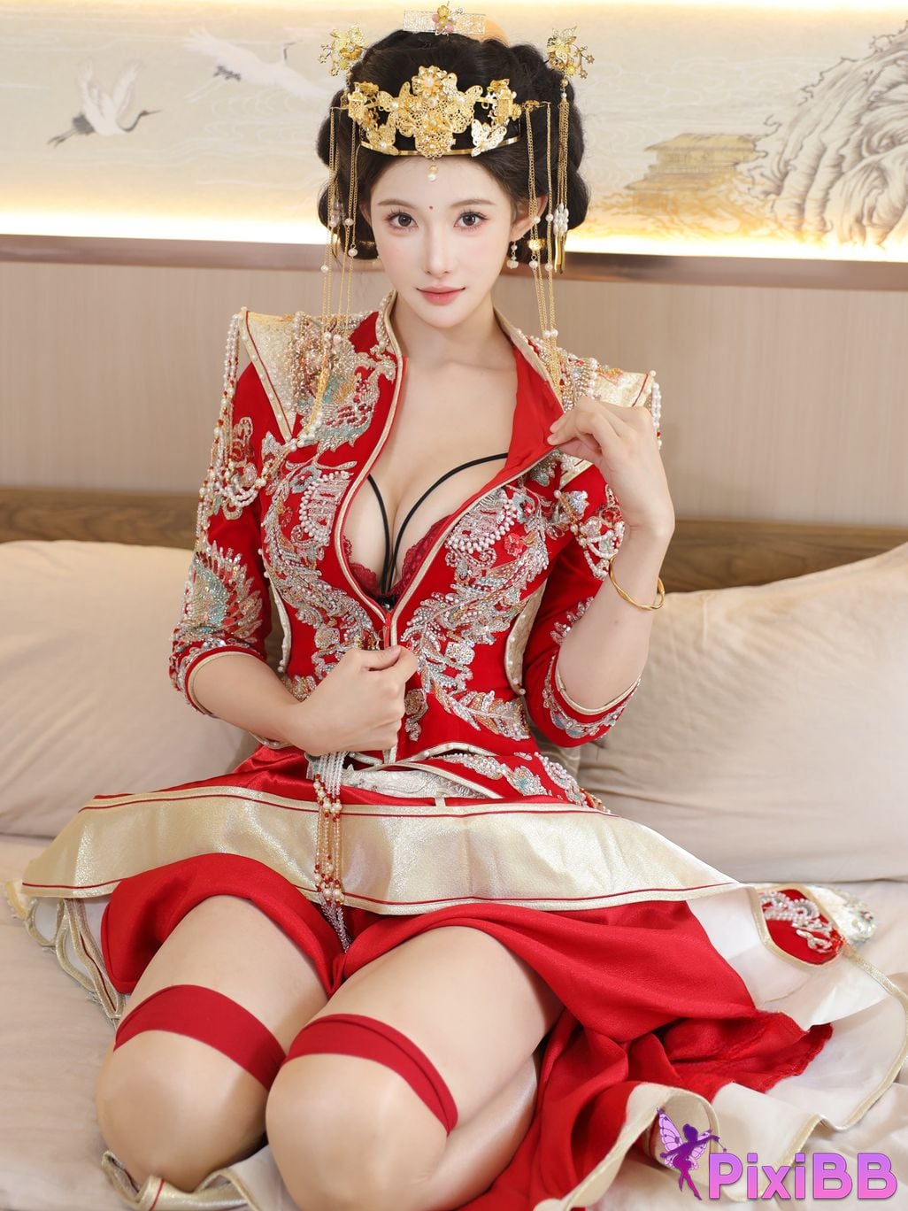 XR Uncensored Li Shuanger R18 Xiuren.com model Xiuhe suit PixiBB.COM 066