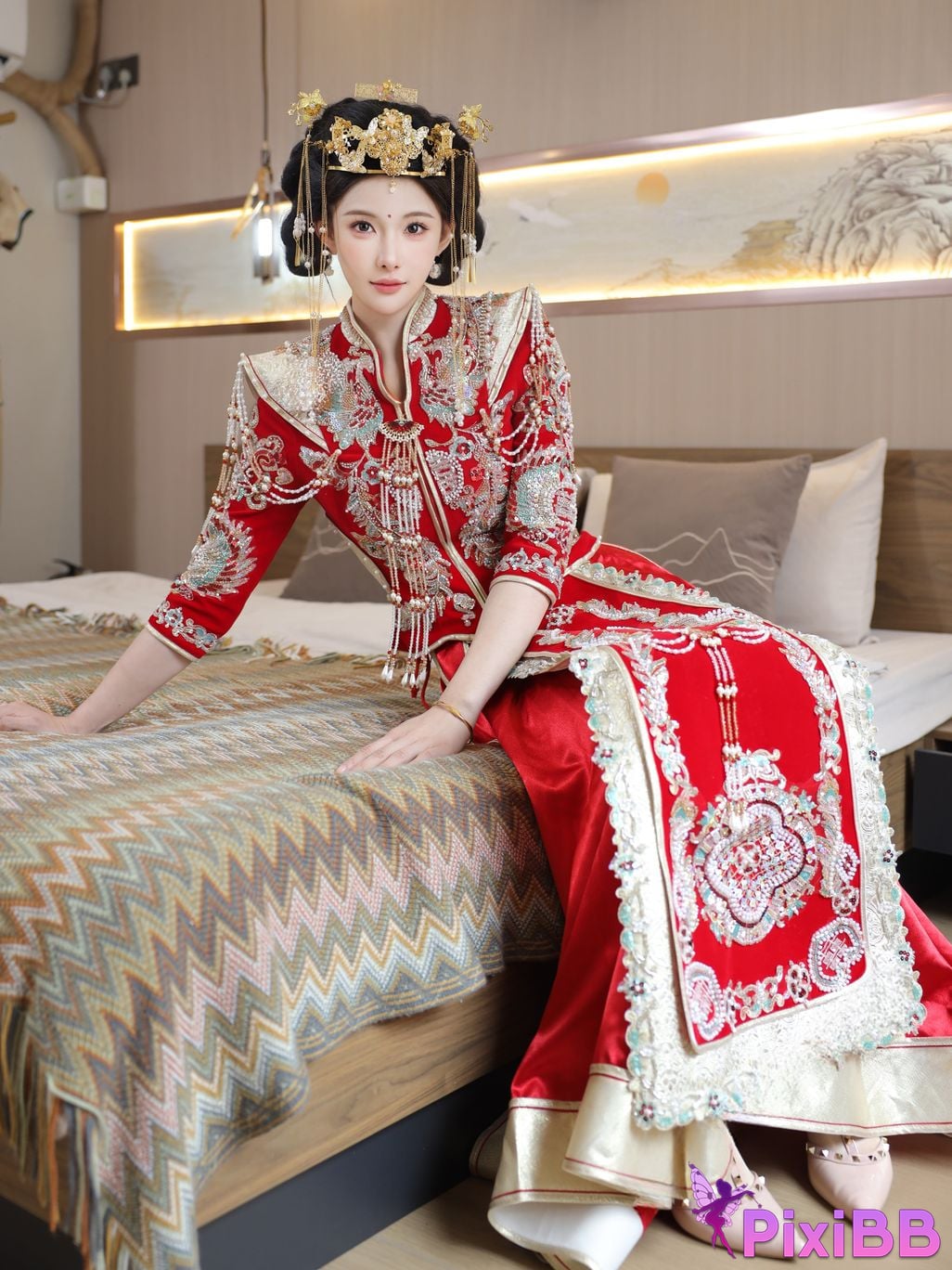 XR Uncensored Li Shuanger R18 Xiuren.com model Xiuhe suit PixiBB.COM 067