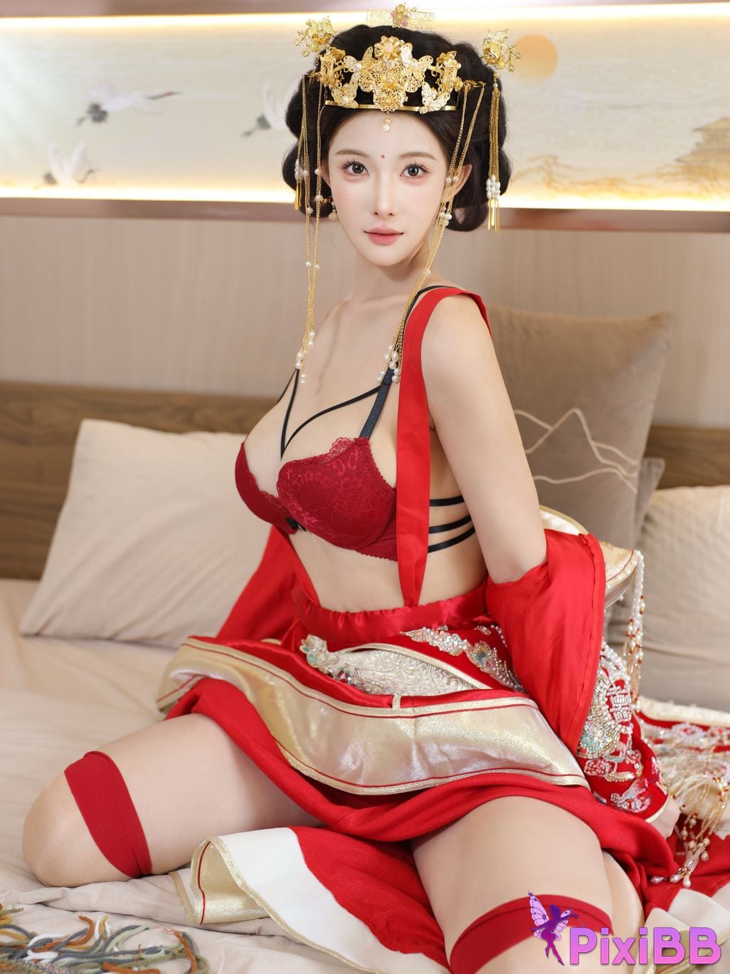 XR Uncensored Li Shuanger R18 Xiuren.com model Xiuhe suit PixiBB.COM 070