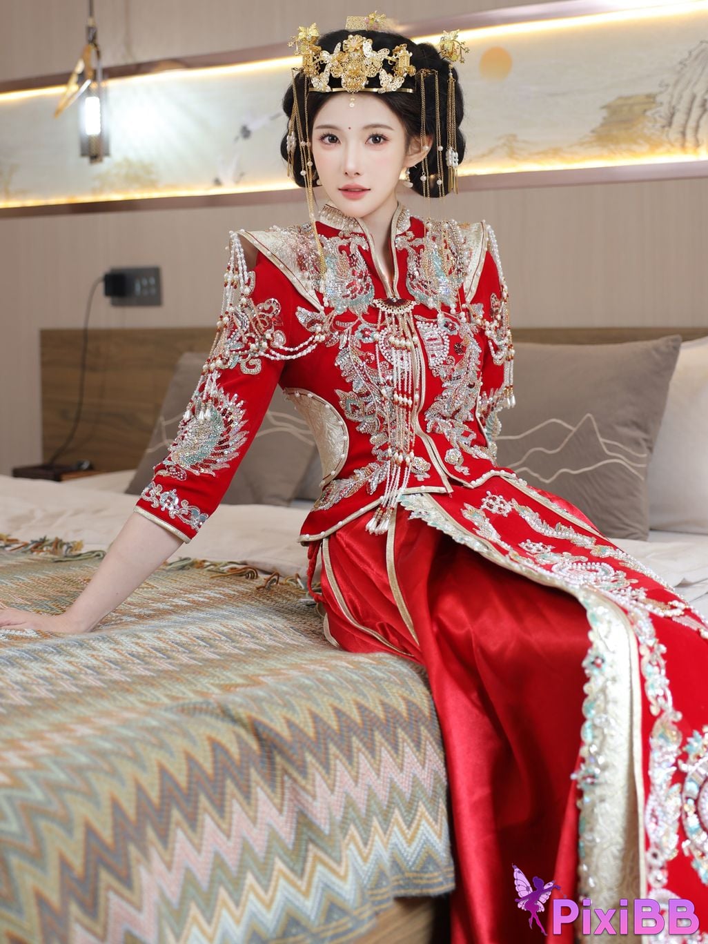 XR Uncensored Li Shuanger R18 Xiuren.com model Xiuhe suit PixiBB.COM 078