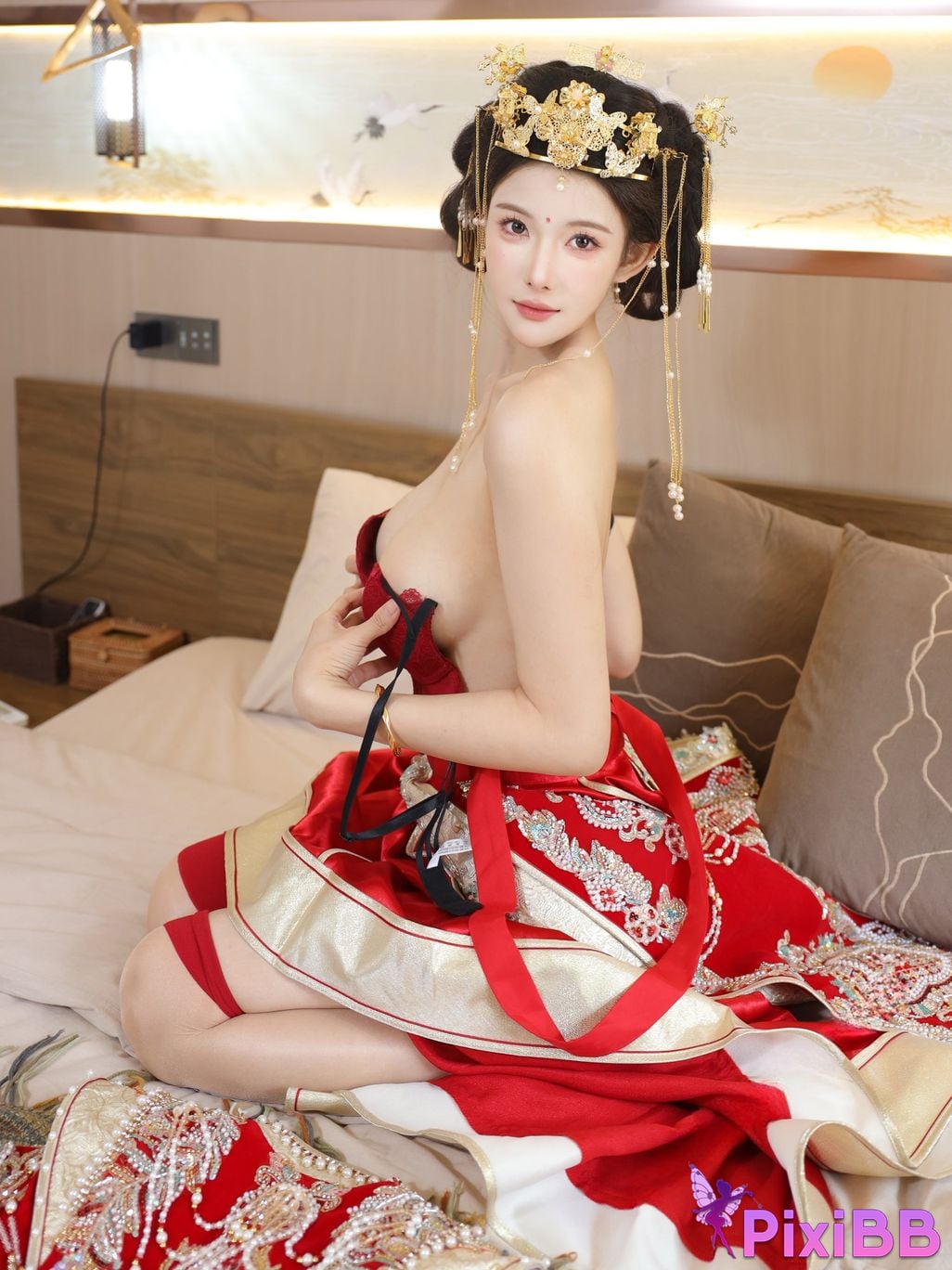 XR Uncensored Li Shuanger R18 Xiuren.com model Xiuhe suit PixiBB.COM 079