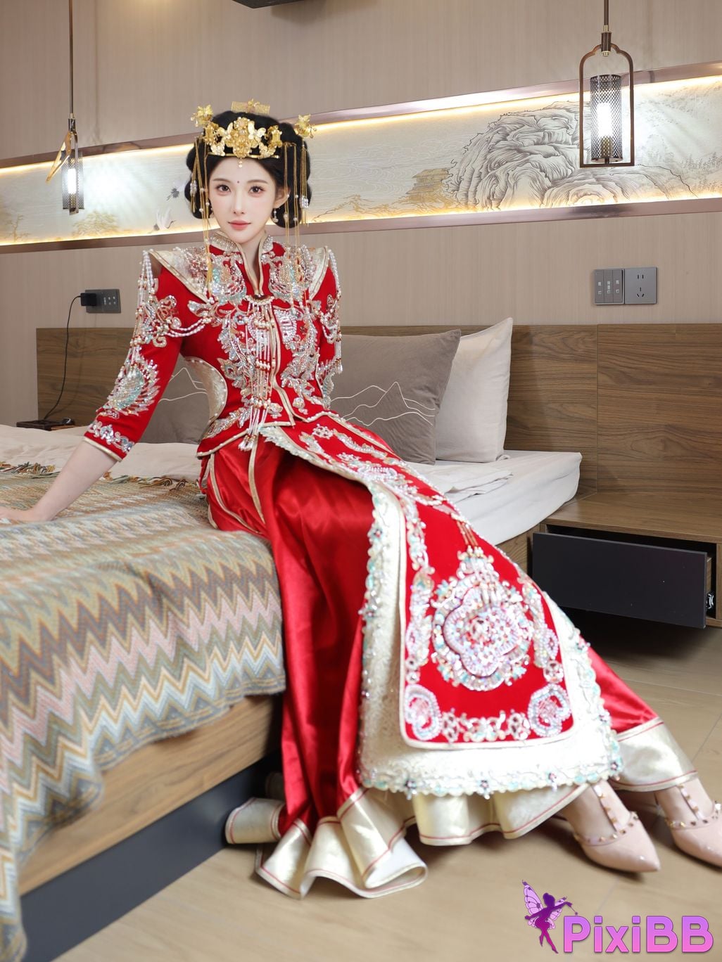 XR Uncensored Li Shuanger R18 Xiuren.com model Xiuhe suit PixiBB.COM 084