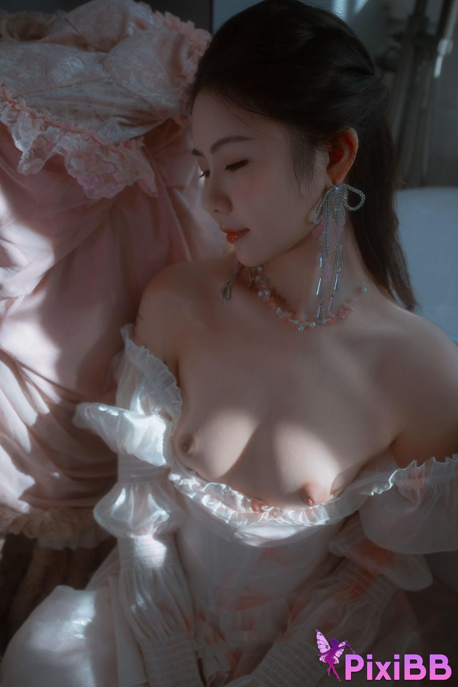 XR Uncensored Lucky R18 Xiuren.com Model Silver Short Skirt S Extra PixiBB.COM 099