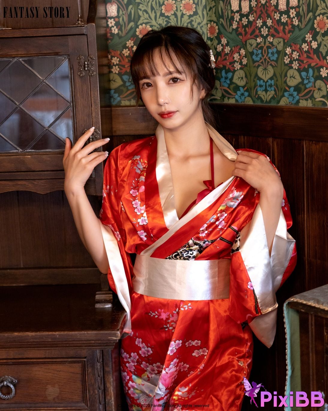 Fantasy Story Rua A Girl in a Red Yukata PixiBB.COM 012