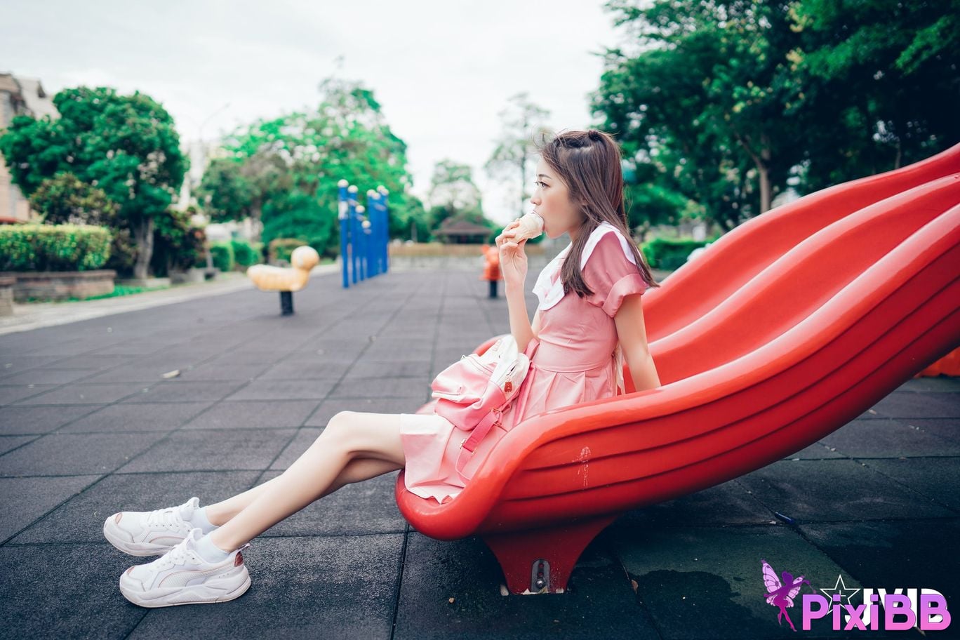 JVID Yanyan Angel little girls outdoor PixiBB.COM 081