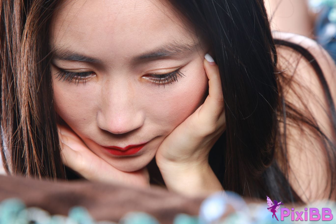 Private Photoshoot Ah Hui Dancing model with a one piece body in white stockings full scale private photo shoot PixiBB.COM 318