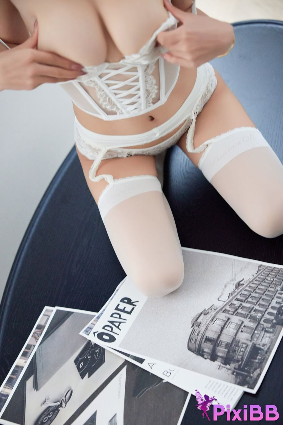 XR Uncensored lingyu69 R18 Xiuren.com model White lace PixiBB.COM 056