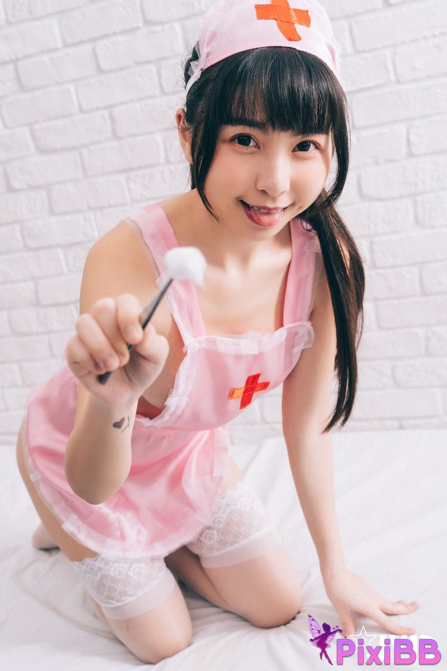 JVID Taiwan Tiny Rang Qing Se Ju Ru Hu Shi Yong Nu Shang Wei Bang Ni Yao Chu Lai Ba PixiBB.COM 002