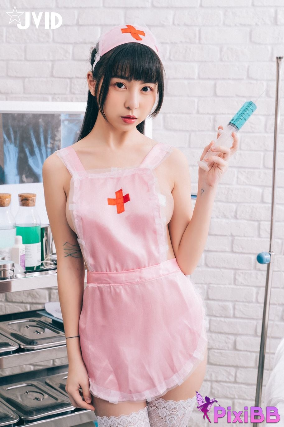 JVID Taiwan Tiny Rang Qing Se Ju Ru Hu Shi Yong Nu Shang Wei Bang Ni Yao Chu Lai Ba PixiBB.COM 003