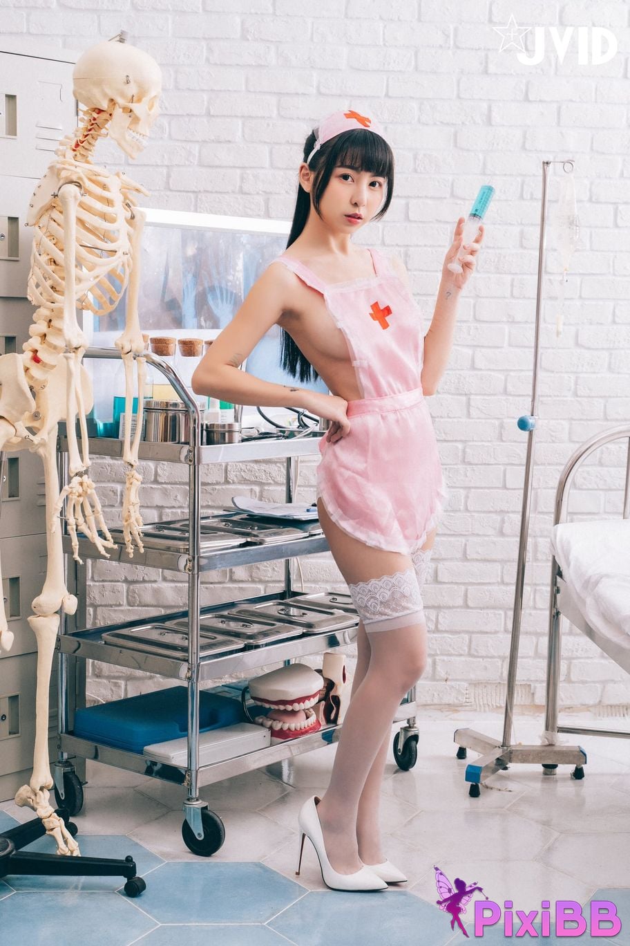 JVID Taiwan Tiny Rang Qing Se Ju Ru Hu Shi Yong Nu Shang Wei Bang Ni Yao Chu Lai Ba PixiBB.COM 034